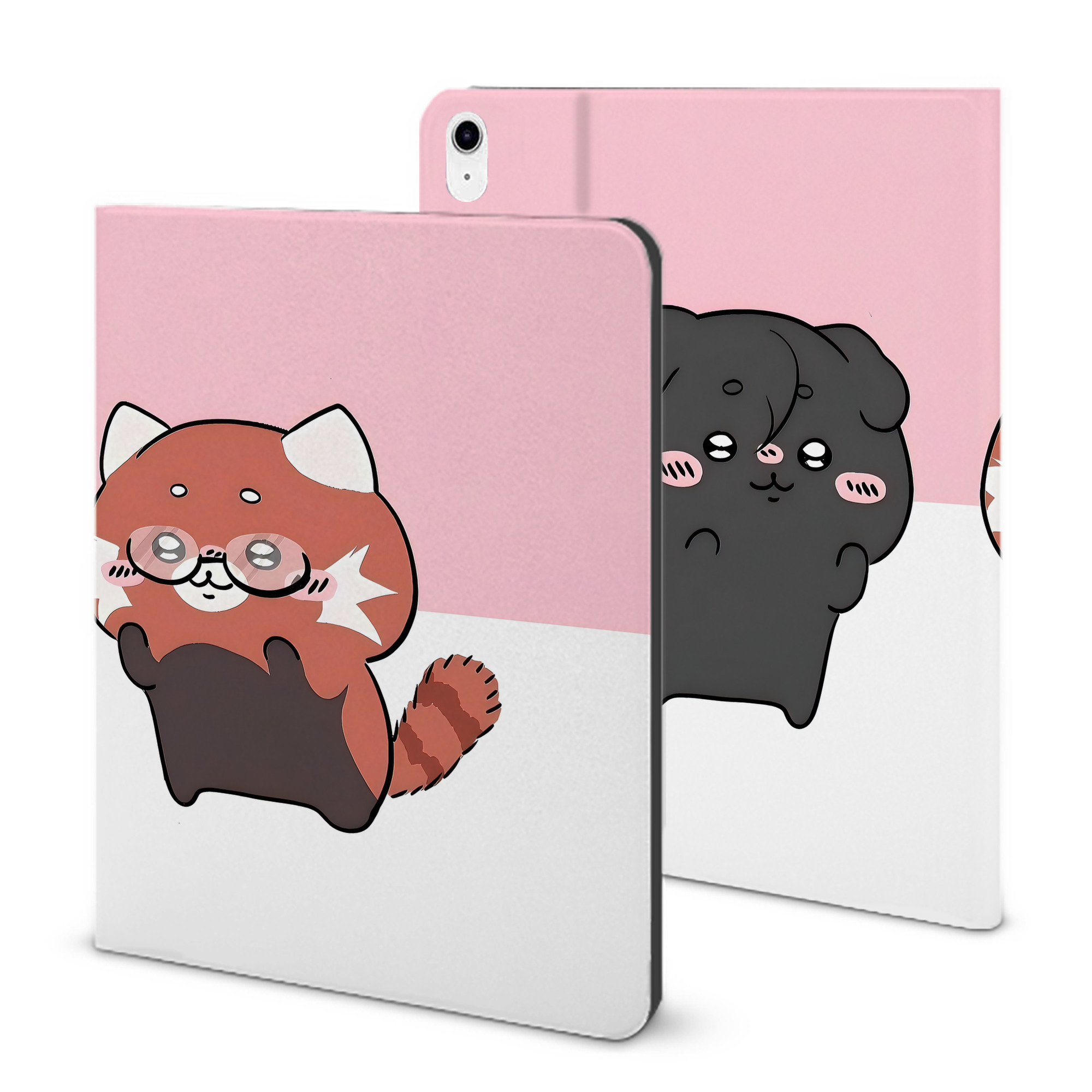 （画像用） ちいかわ Chii-kawa IPad ケース ブック型 PUレザー TPU 耐衝撃 軽量 薄型 ペン収納なし 全面保護 IPad 各モデル対応